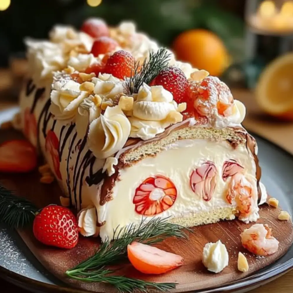 Savory Salmon and Crab Layered Cake