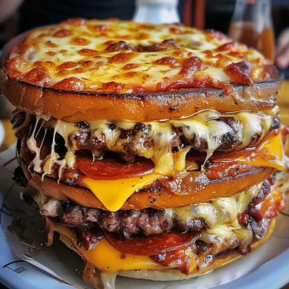 Old School Pizza Burgers: A Nostalgic Bite of Cheesy Goodness