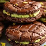 Pistachio Chocolate Sandwich Cookies 3 Pistachio Chocolate Sandwich Cookies