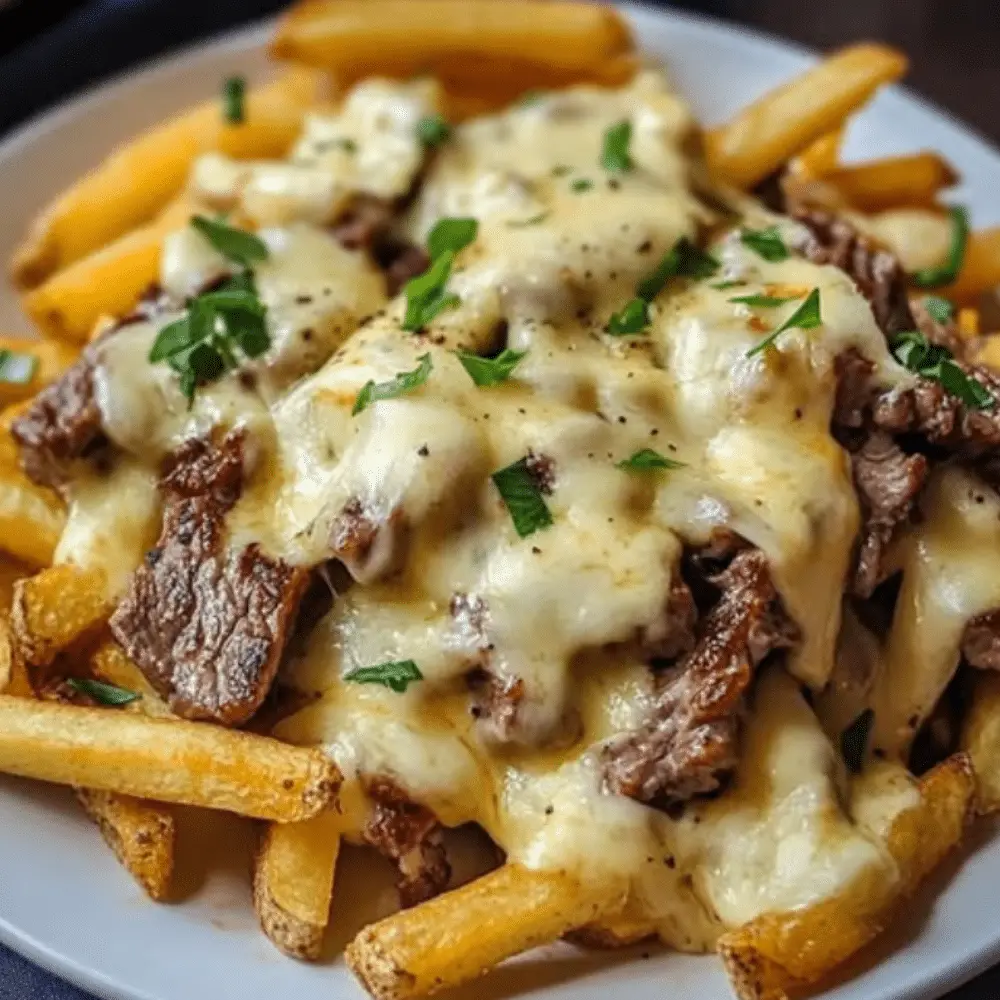 Cheesy Philly Steak Fries