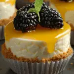 Lemon Mini Cheesecakes 3 Lemon Mini Cheesecakes