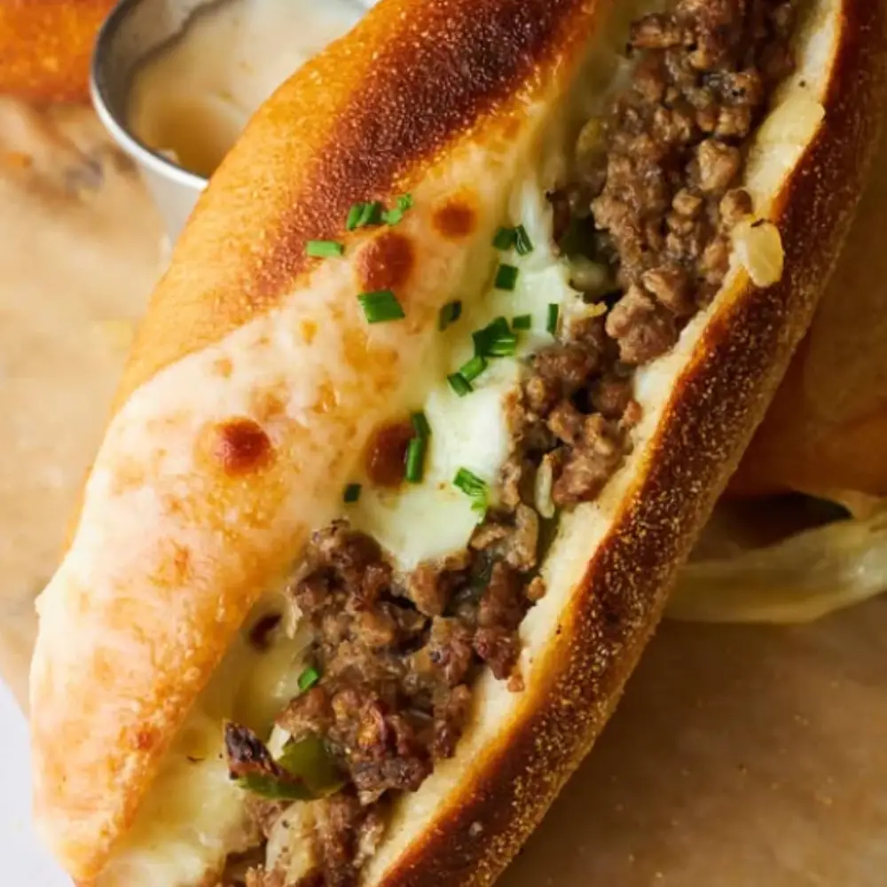 Ground Beef Philly Cheesesteak