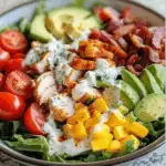 Chopped Cobb Salad with Buttermilk Ranch Drizzle