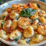 Creamy Parmesan Gnocchi with Shrimp, Sun-Dried Tomatoes, and Spinach 3 Creamy Parmesan Gnocchi with Shrimp, Sun-Dried Tomatoes, and Spinach