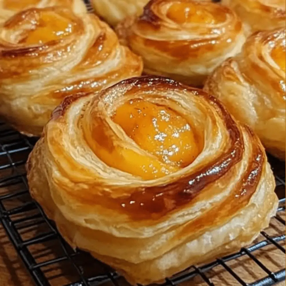 Peach Pie Cruffins – Flaky, Fruity & Irresistibly Sweet
