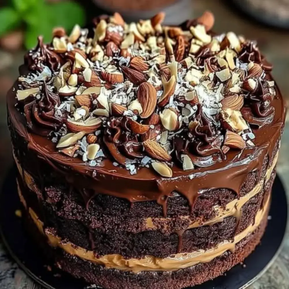 Mint Chocolate Fudge Cheesecake Cake