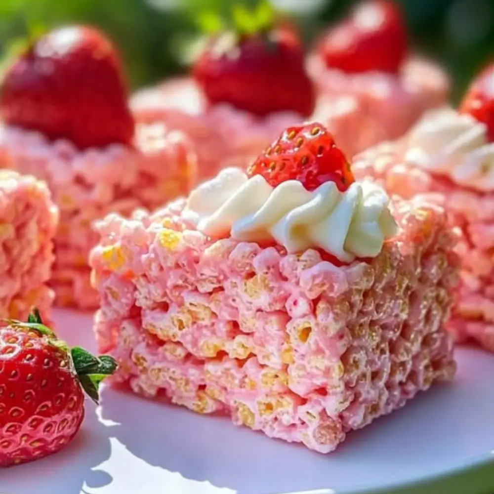 Strawberry Crunch Rice Krispie Treats