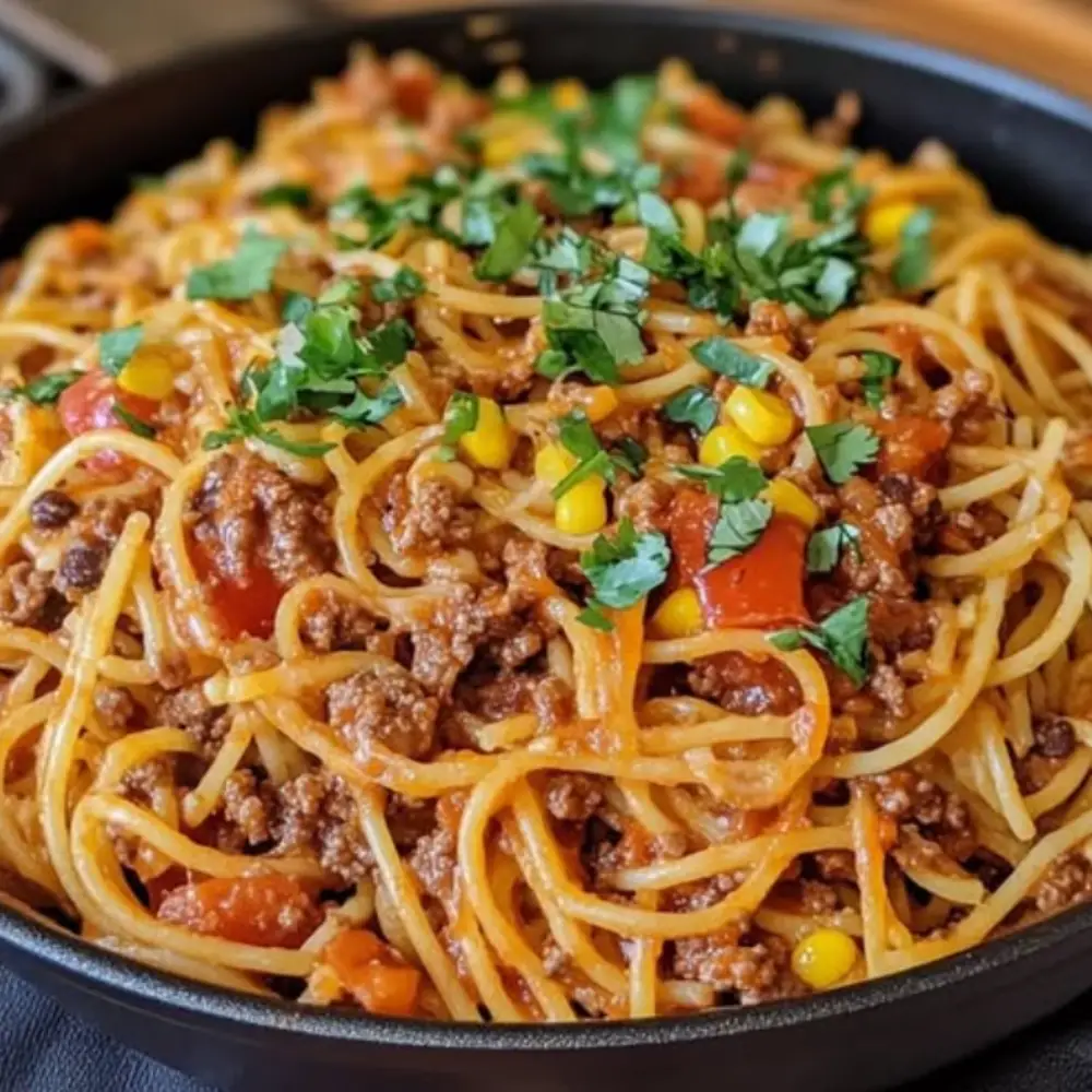 Creamy Taco Spaghetti Delight