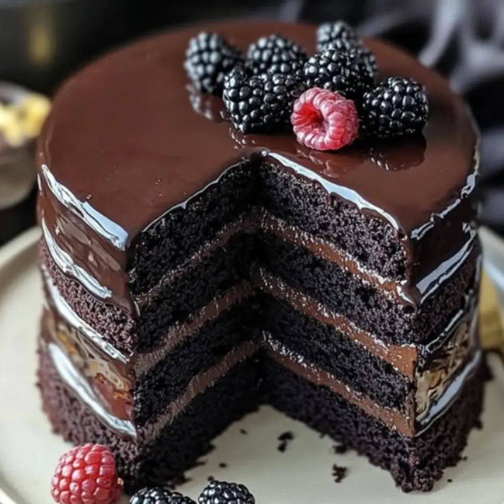 Luxurious Black Velvet Cake