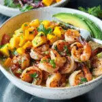Shrimp Avocado Bowls with Mango Salsa 3 Shrimp Avocado Bowls with Mango Salsa